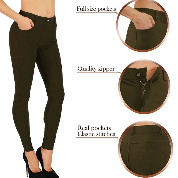 Women's Jean Look Buttery Soft Jeggings 01 - Picture 1 of 6